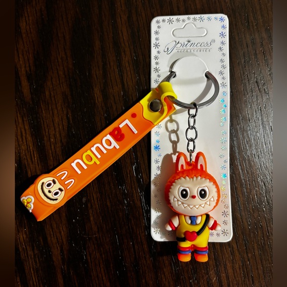 Unbranded Other - Unbranded Orange Labubu Keychain / Bag Charm NWT